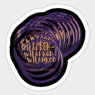 Wilanrod Studio presents yoga vortex Sticker